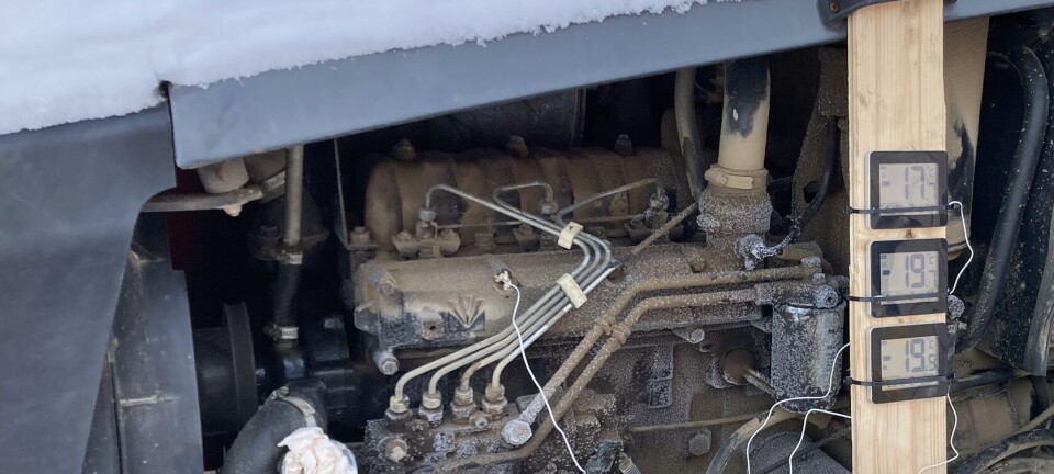 Hvor lenge skal motorvarmeren stå i?