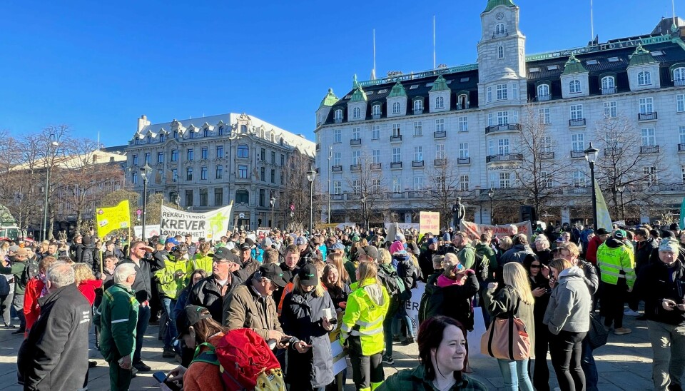 Bønder protesterer i Oslo