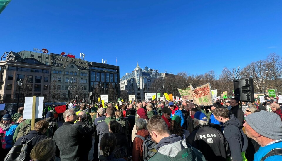 Bønder protesterer i Oslo