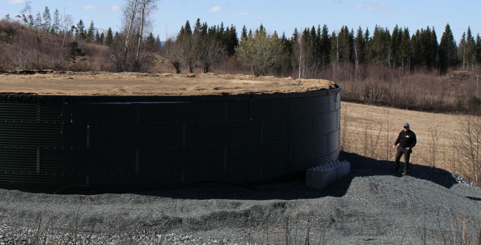 Frode satte opp gjødselkum på leiejord
