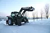 Deutz-Fahr på snøføre.