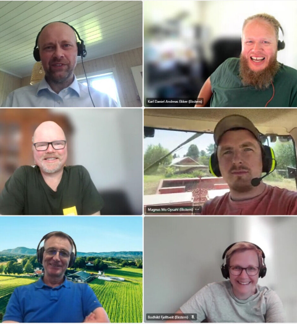 Nyhetsjuryen består av Jogeir Agjeld, Karl Daniel Ekker, Dag Idar Jøssang, Magnus Mo Opsahl, Erik Brodshaug og Bodhild Fjelltveit. Juryen i nyhetskåringen til Agroteknikk 2024.