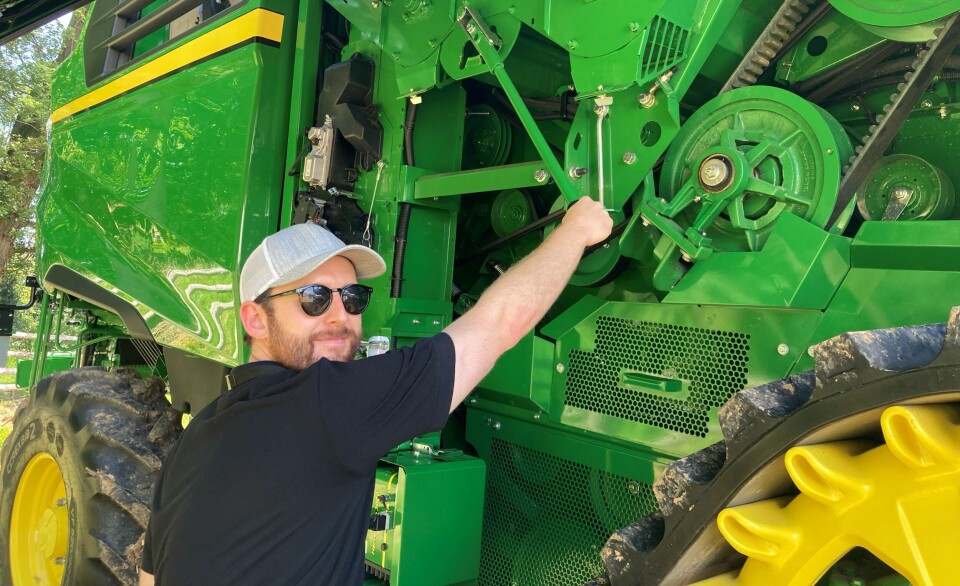 John Deere viste fram de nye treskerne