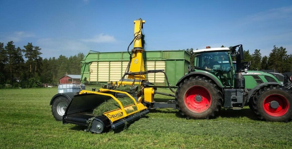 Elho Cobra er en av vinneren av Gullakset på Agroteknikk 2024. Fendt traktor med Elho Cobra