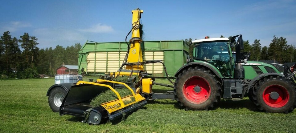 Elho Cobra vinner Gullakset på Agroteknikk 2024. Fendt traktor med Elho Cobra