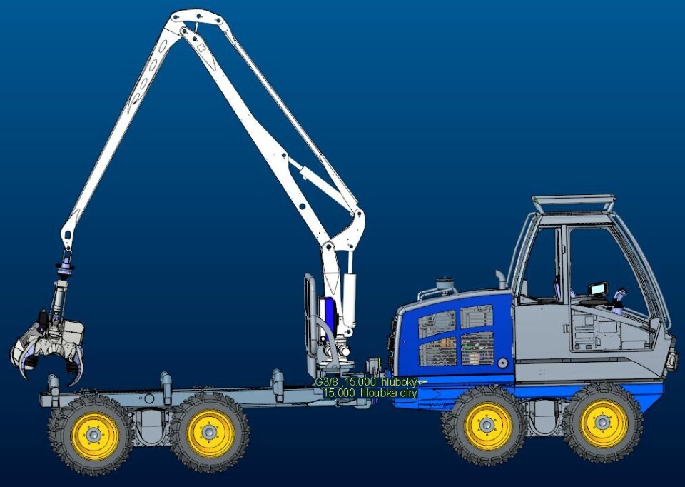 Novotný lassbærer illustrasjon av lassbærer