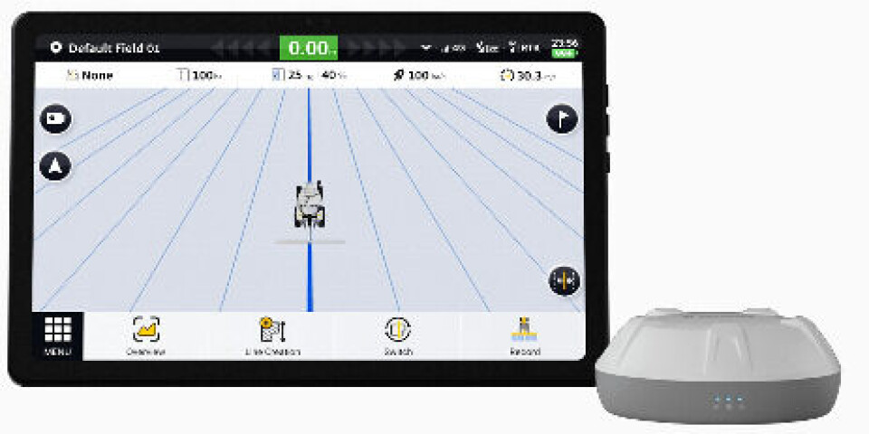 Årets Agroteknikk byr på en rekke traktornyheter skjerm med FJ Dynamics' system