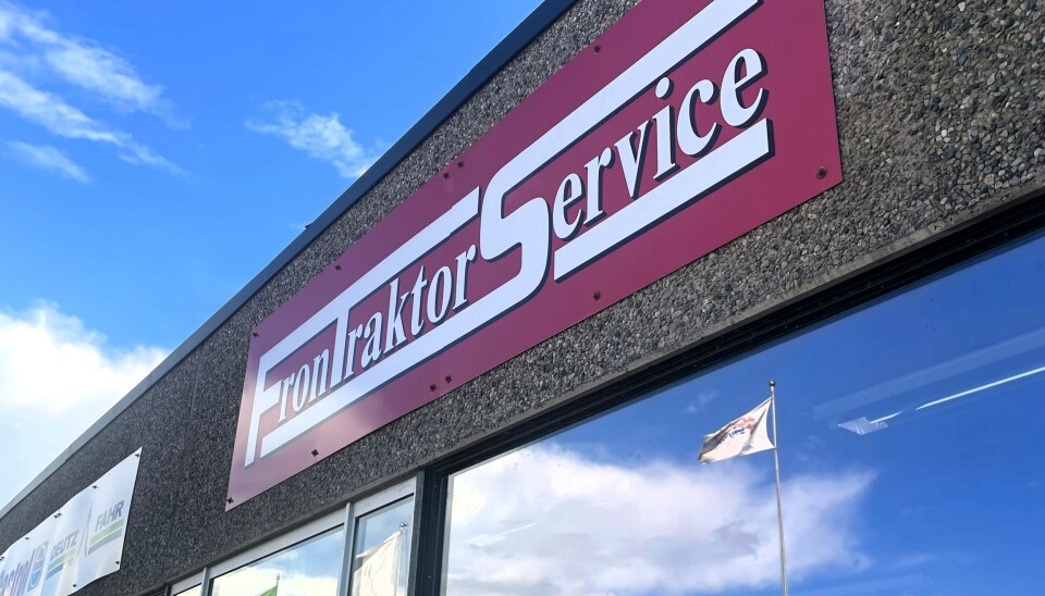 Fron TraktorService skal opprette ny avdelinge på Gjøvik neste år. Fasaden til Fron Traktor Service