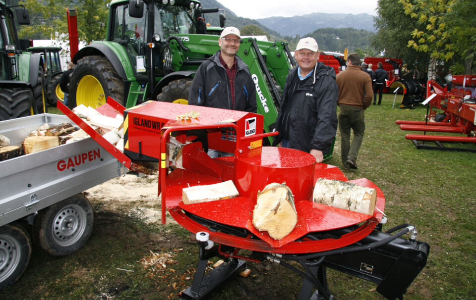 Vedkløyver med matebord