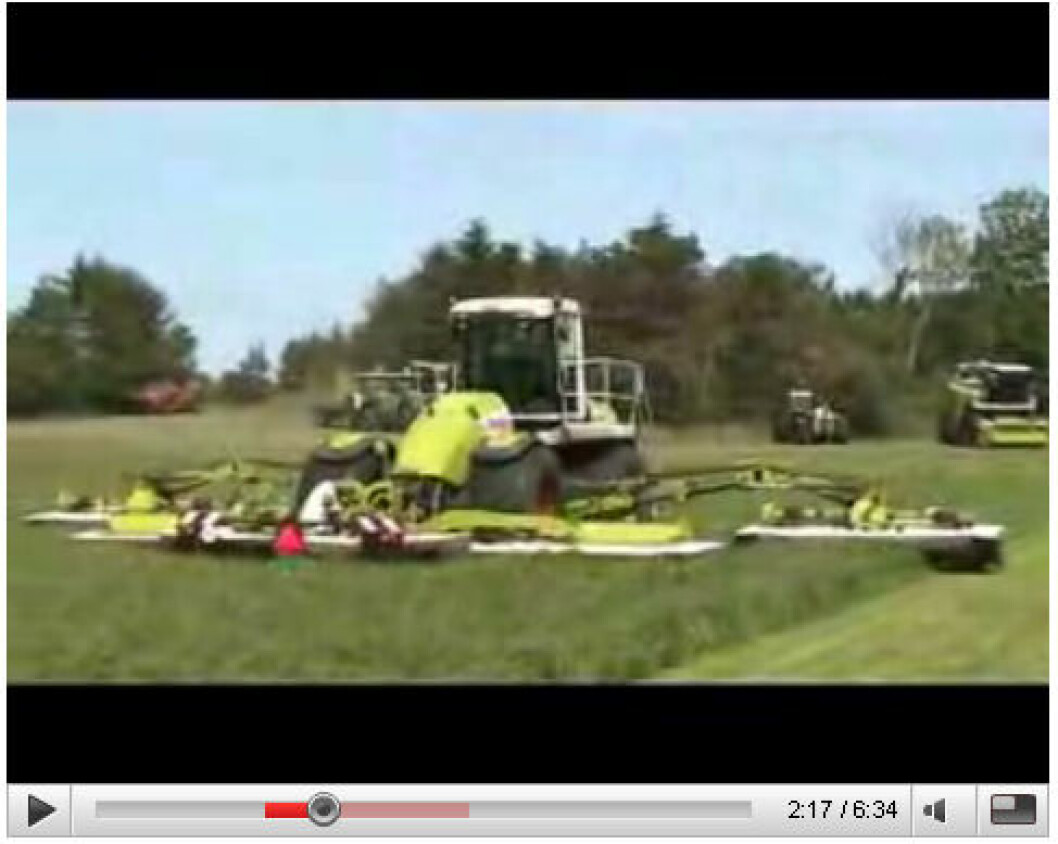 Claas grass camp You tube
