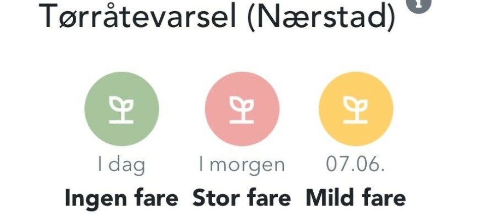 7Sense introduserer lokale tørråtevarsler