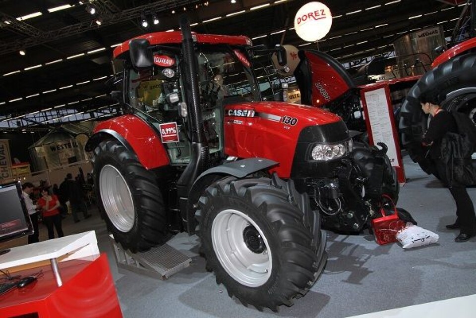 Case IH Maxxum 130 CVX under lanseringen på Sima.