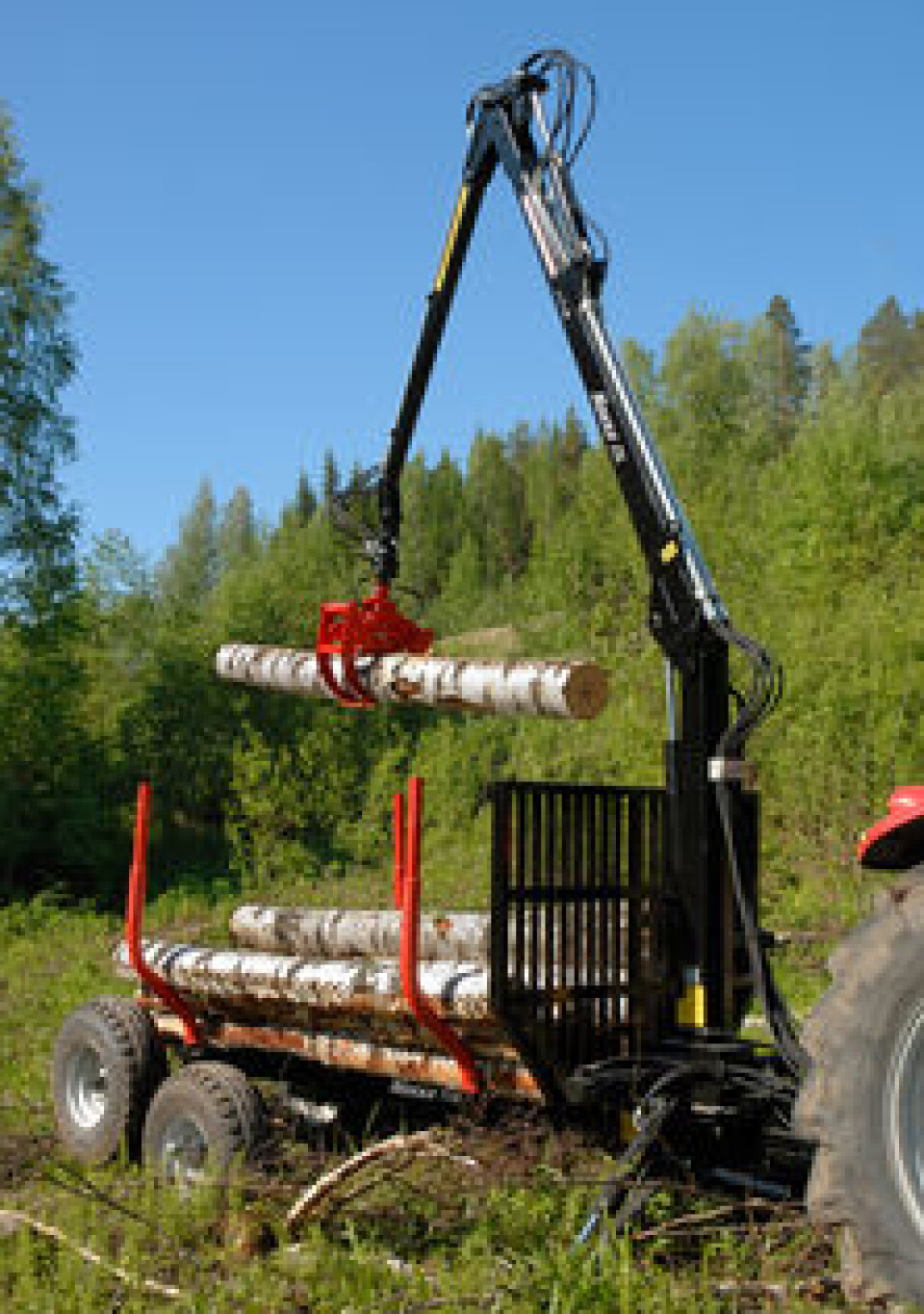 Nokka MV719 er en liten, men sterk, skogvogn godt egnet for de som driver med vedproduksjon.