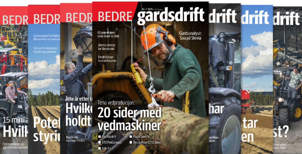 Få tilgang til hele arkivet Bedre Gardsdrift 7/2025 forside