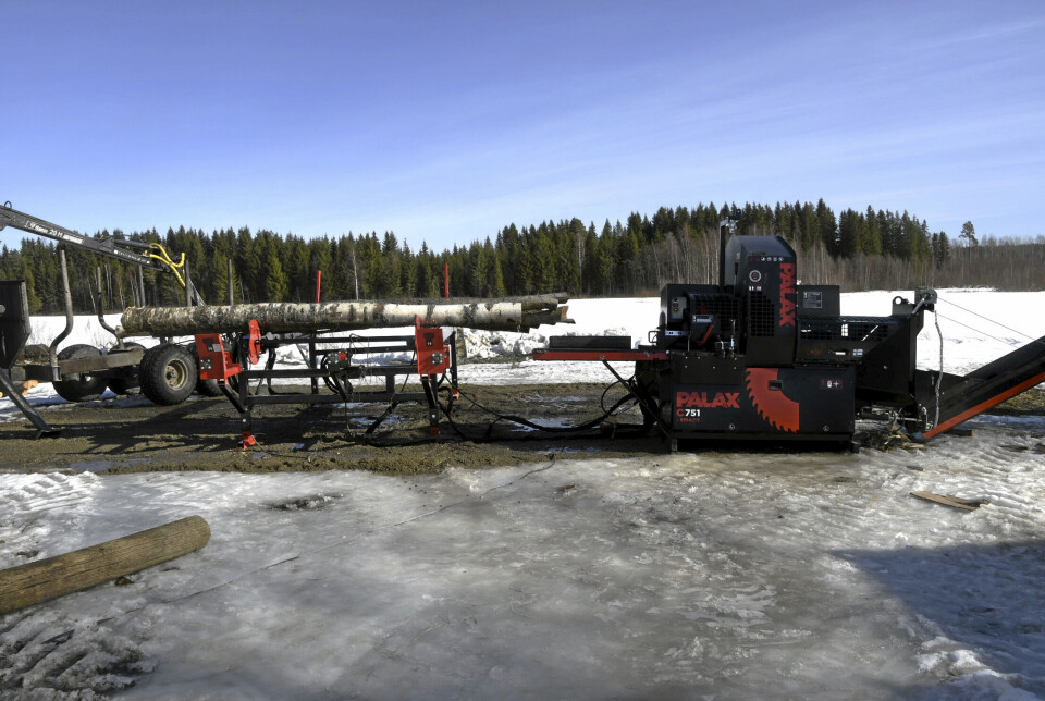 Vedmaskin for proffene