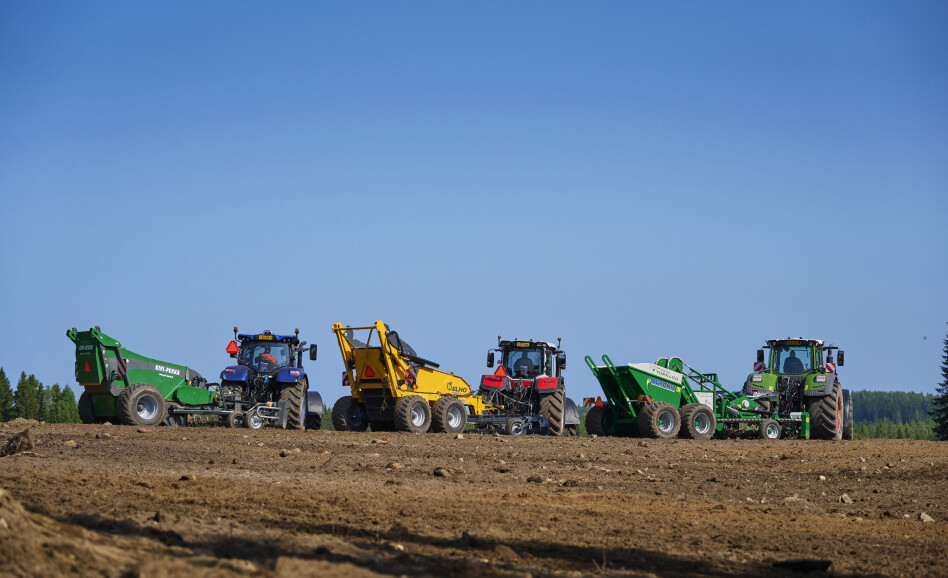 Slik er steinplukkerne i bruk