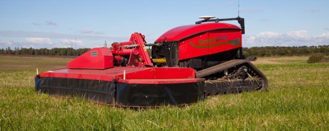 Grasrobot på bløt mark Grasrobot på bløt mark