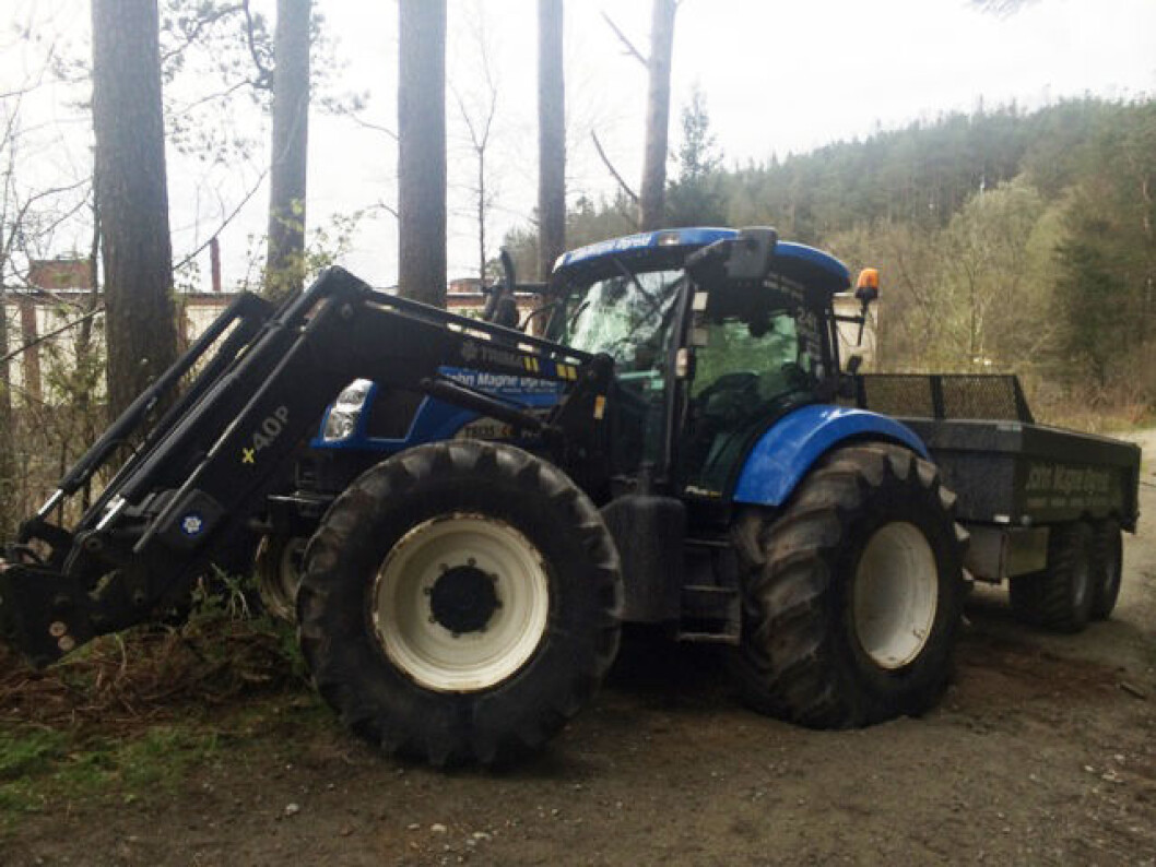 NH TS135A Øgreid krasj NH TS135A Øgreid krasj