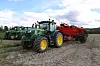 John Deere traktorer med potetutstyr.