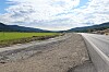 Ny vei som skjærer gjennom landbruksjord i Østerdalen et sted.