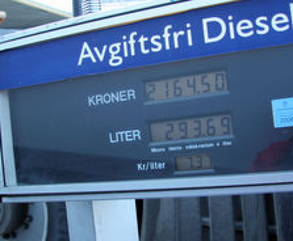 Biodiesel på avgiftsfri-pumper?