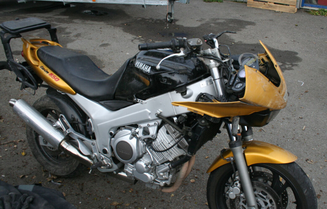Ødelagt motorsykkel Ødelagt motorsykkel