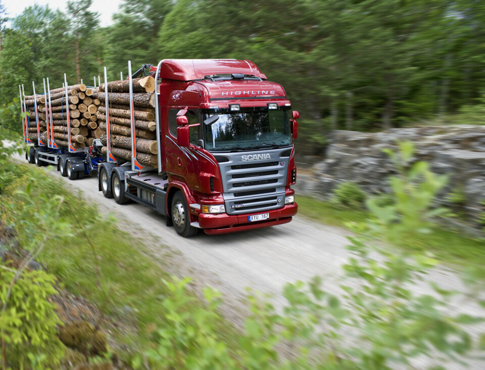 Scania tømmerbil