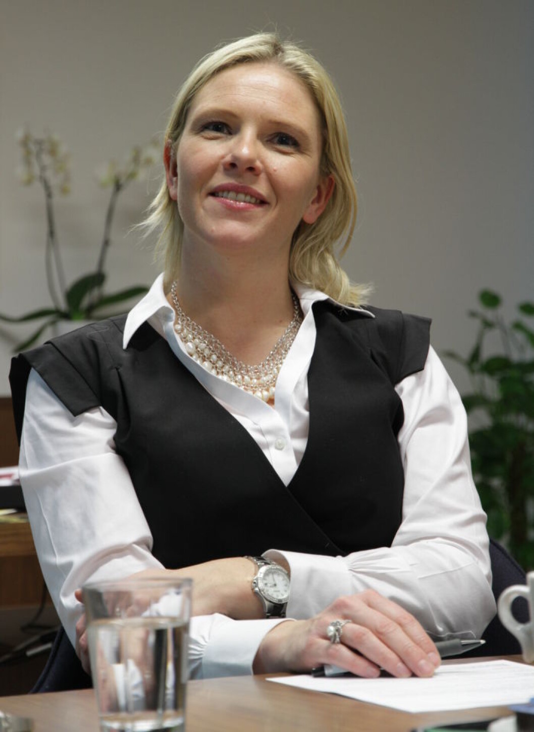 Listhaug på kontoret. Listhaug på kontoret.
