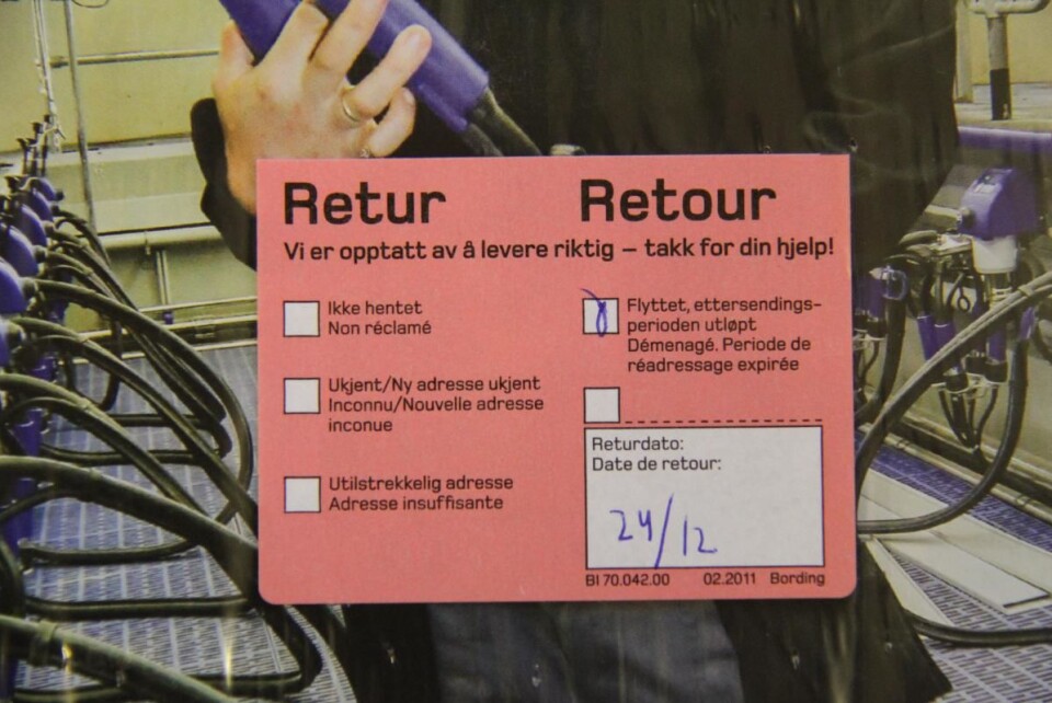 Posten gir deg to måneder amensti til å gi beskjed om adresseendring. Deretter er det slutt!