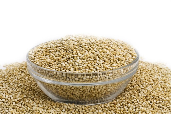 Frøene av quinoa-planta har flere farger. Her den lyse varianten. Frøene av quinoa-planta har flere farger. Her den lyse varianten.