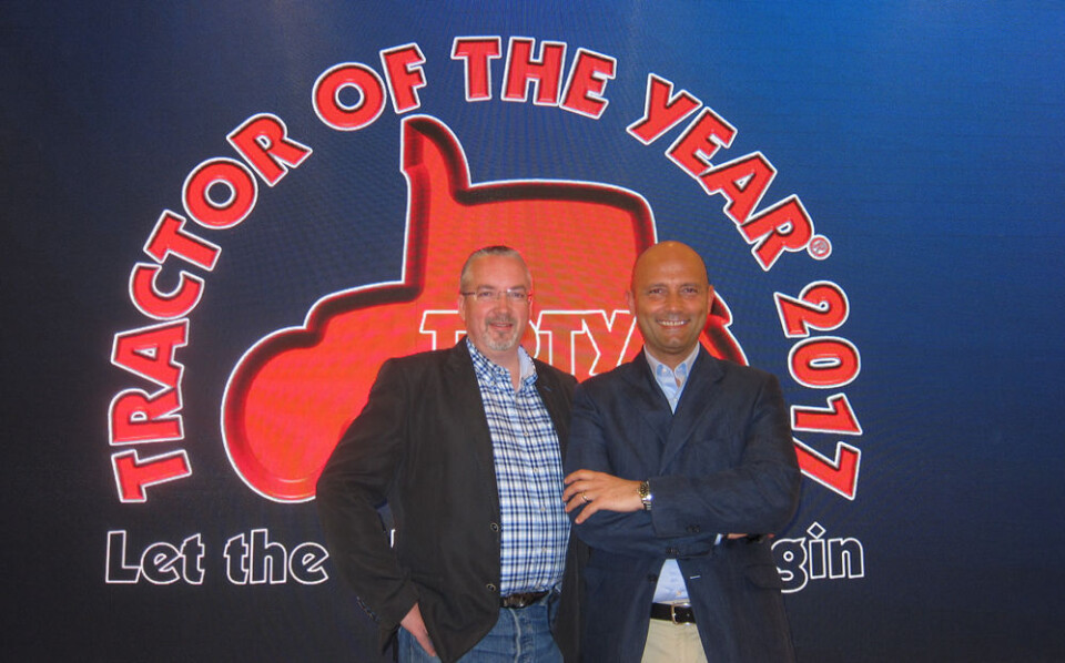 For redaktør Magnus Østby og juryleder Fabio Zamaretti er kåringen av Tractor of the year et av årets store høydepunkt.