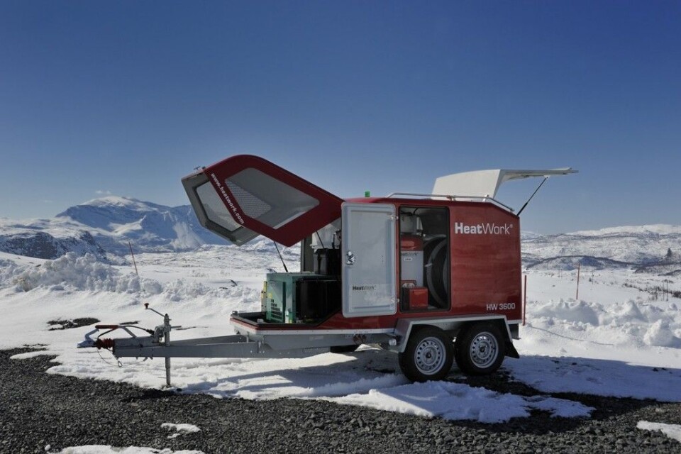 HeatWorks mobile enheter kan levere både strøm og vannbåren varme.Foto: HeatWork