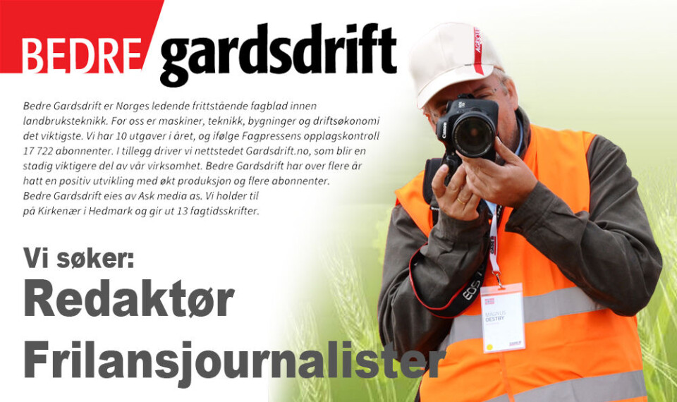 Vi søker nye medarbeidere