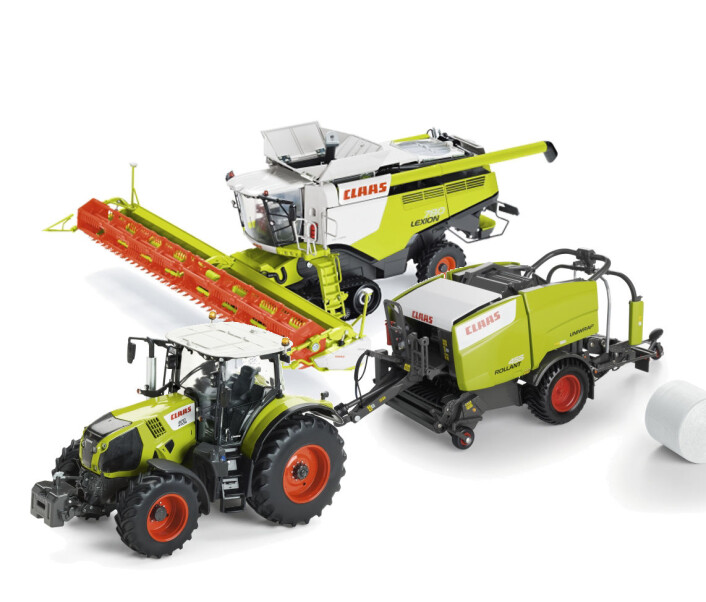 Premie 14. desember: Claas modelltraktor, Rollant kombipresse og Lexion skurtreskar. Premie 14. desember: Claas modelltraktor, Rollant kombipresse og Lexion skurtreskar. 