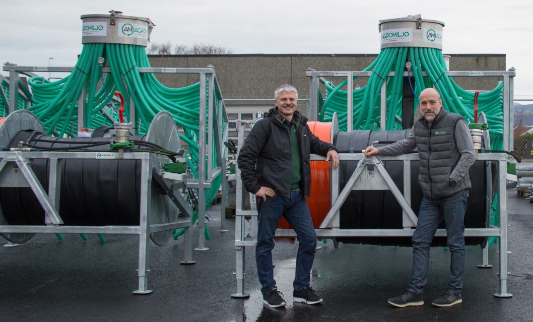 Daglig leder Kyrre Vastveit og salgsjef Geir Hauso i Agromiljø. Foto: Sten Dueland Daglig leder Kyrre Vastveit og salgsjef Geir Hauso i Agromiljø. Foto: Sten Dueland