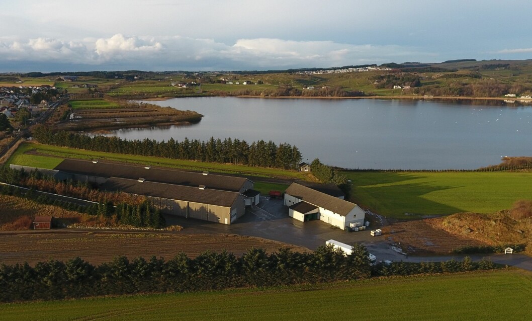 Dronefoto fra en tidligere gardsanalyse på Jæren. Foto: Magnus Mo Opsahl