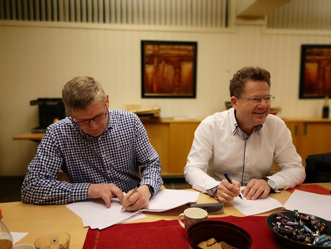 Sigbjørn Westreng og Erik Grefberg. Foto: A-K Maskin Sigbjørn Westreng og Erik Grefberg. Foto: A-K Maskin