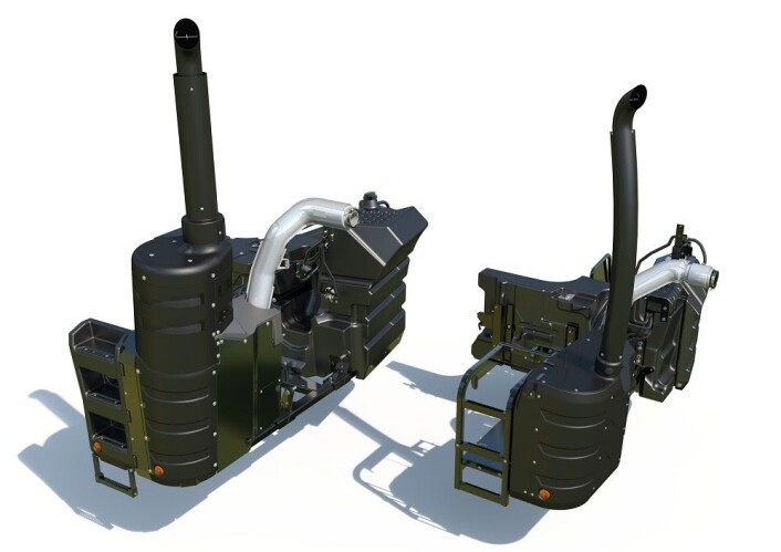 Her ser du Steg 5 systemet. Til venstre 8700-serien, til høyre 7700-serien. Grafikk: Agco Her ser du Steg 5 systemet. Til venstre 8700-serien, til høyre 7700-serien. Grafikk: Agco