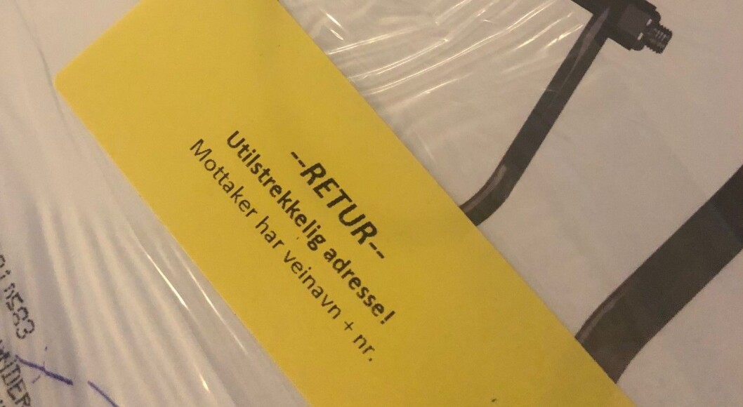 Dette bladet er kommet i retur. Skulle det kanskje lagt i postkassa di? Dette bladet er kommet i retur. Skulle det kanskje lagt i postkassa di?
