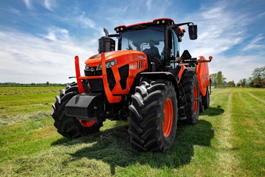Kubota M8 blir visst ikke å se i Europa med det første. Pressefoto Kubota M8 blir visst ikke å se i Europa med det første. Pressefoto