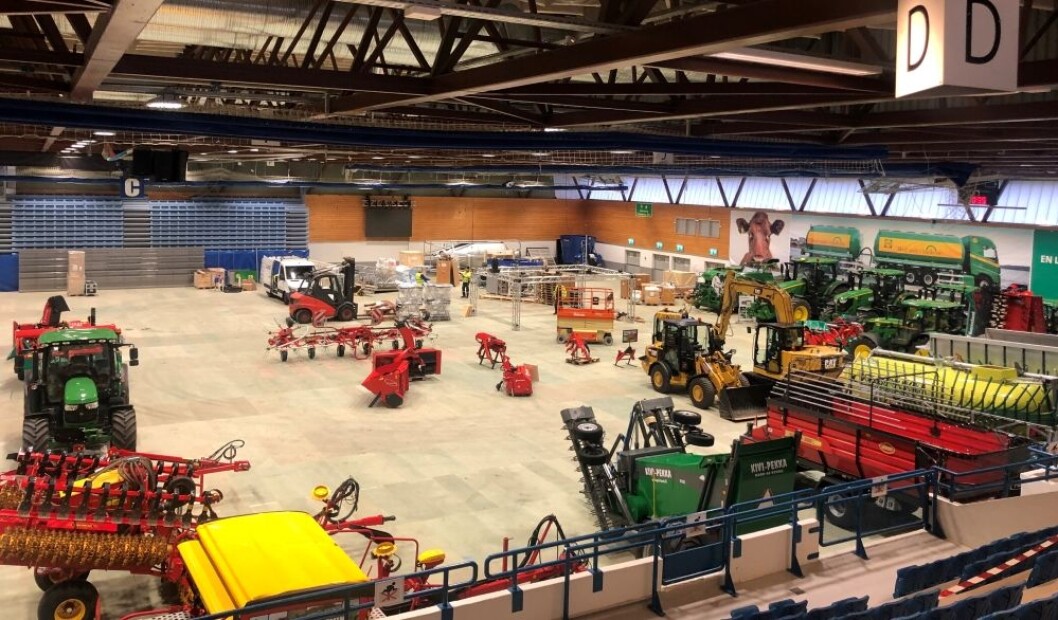 Klargjøring til Agrovisjon 2019. Foto: Anniken Øgreid Klargjøring til Agrovisjon 2019. Foto: Anniken Øgreid