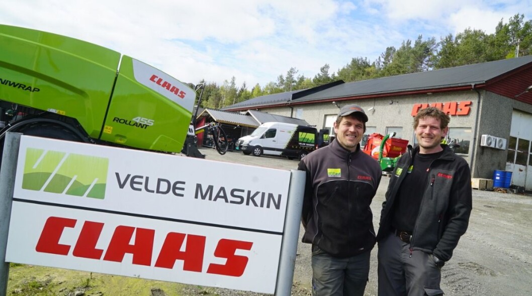 Harald og Asbjørn Velde i Velde Maskin. Foto: Velde Maskin Harald og Asbjørn Velde i Velde Maskin. Foto: Velde Maskin