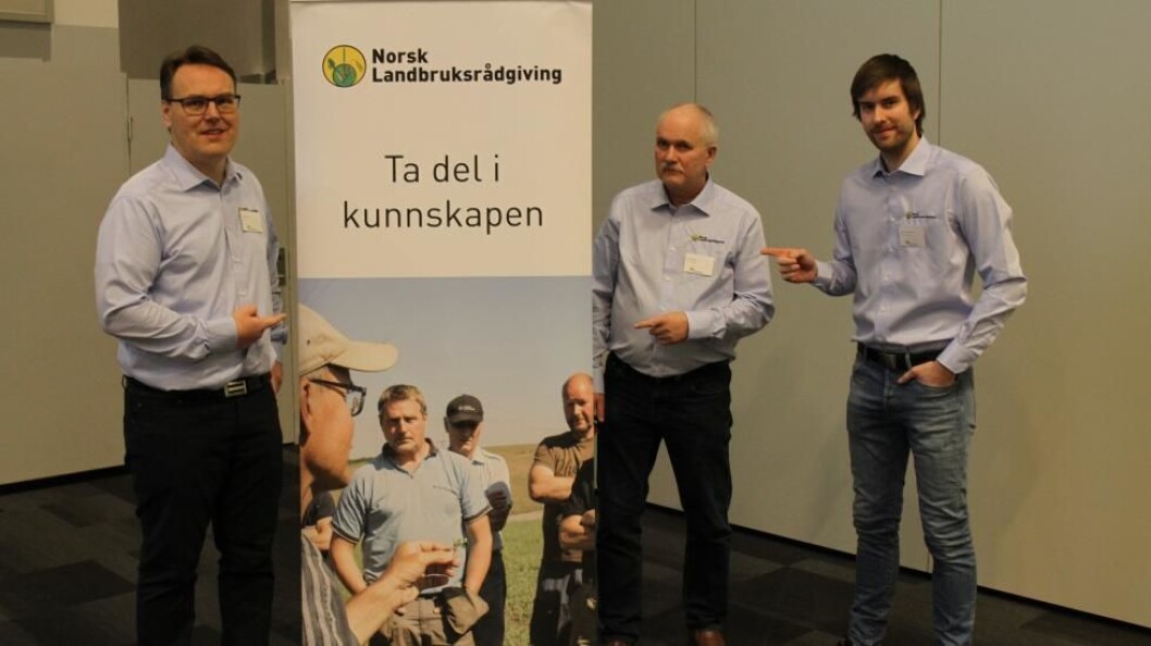 Fra venstre: Gunstein Dyrdal, Atle Haugnes og Stian Sand Gunnarsen i NLR. Fra venstre: Gunstein Dyrdal, Atle Haugnes og Stian Sand Gunnarsen i NLR.