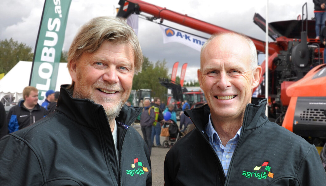 Daglig leder og messeleder i Agrisjå Ole T. Hofstad (til venstre) og styreleder Jan-Yngvar Kiel i Trøndersk Landbruk AS venter spent på myndighetenes retningslinjer for utstillinger og festivaler. (Foto: Agrisjå) Daglig leder og messeleder i Agrisjå Ole T. Hofstad (til venstre) og styreleder Jan-Yngvar Kiel i Trøndersk Landbruk AS venter spent på myndighetenes retningslinjer for utstillinger og festivaler. (Foto: Agrisjå)