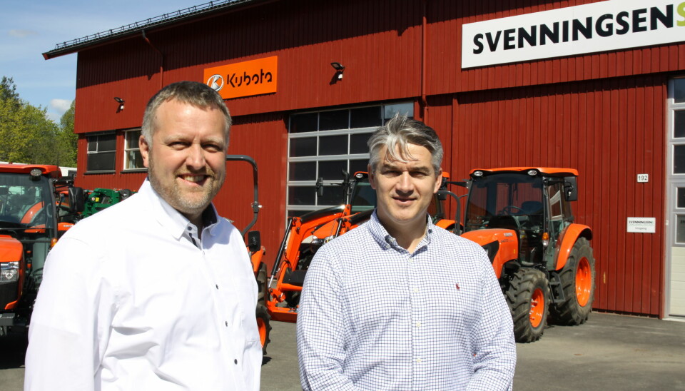 Kristian Refnov og Kjetil Nilsson i Nellemann Machinery.