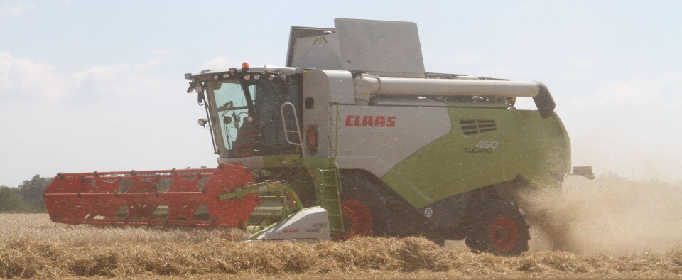 Pass tempen på treskeren!