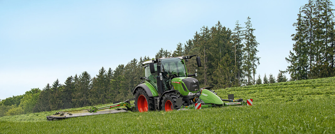 Nye Fendt 314 er en av traktorene som er ute på veien nå. Nye Fendt 314 er en av traktorene som er ute på veien nå.