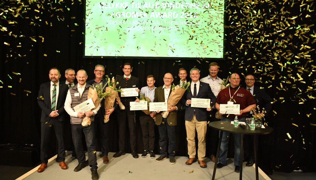 Til tross for utsettelse blir det stjernedryss på Agromek i år. Her ses Award-vinnerne fra messa i 2018. Til tross for utsettelse blir det stjernedryss på Agromek i år. Her ses Award-vinnerne fra messa i 2018.