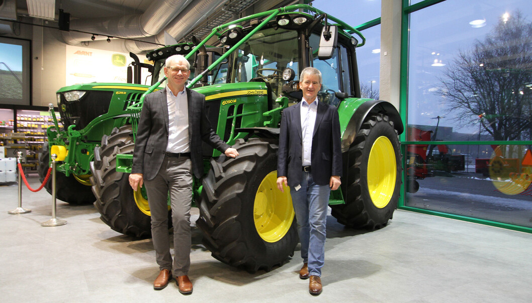 Frode Dahl, styreleder i TLIF (t.v.) og Trond Andersen, prosjektleder Norges Varemesse (t.h.) er godt i gang med forberedelsene til Agroteknikk 2021. Frode Dahl, styreleder i TLIF (t.v.) og Trond Andersen, prosjektleder Norges Varemesse (t.h.) er godt i gang med forberedelsene til Agroteknikk 2021.
