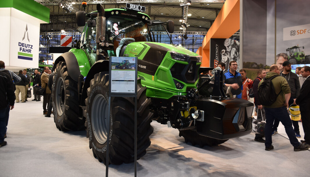 Deutz-Fahr på Agritechnica i 2019, i 2021 blir de ikke å finne der. Deutz-Fahr på Agritechnica i 2019, i 2021 blir de ikke å finne der.